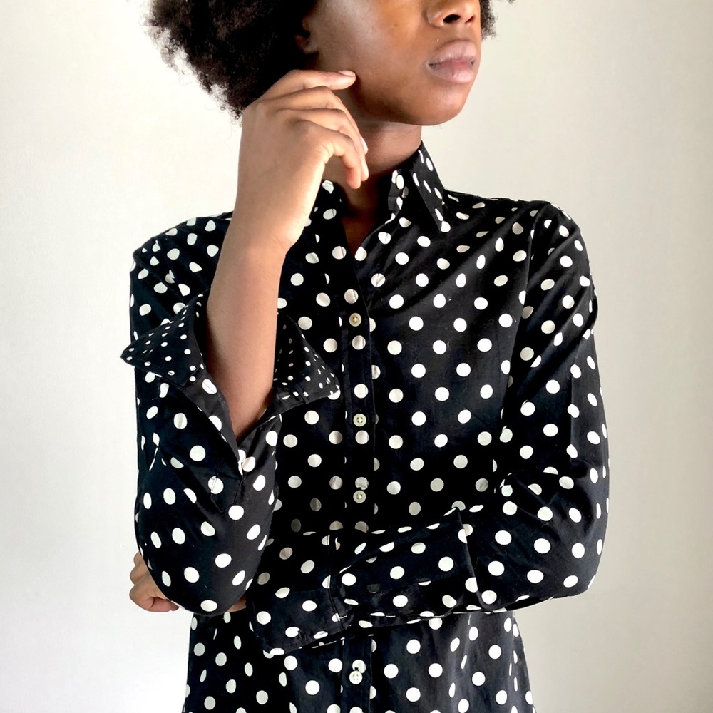 Banana Republic Black Button-down